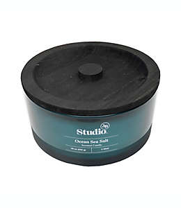 Vela en vaso de vidrio Studio 3B™ aroma Ocean Sea Salt de 3 pabilos de 850.48 g