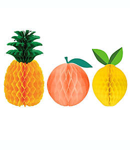 Frutas decorativas de papel H for Happy™, 3 piezas
