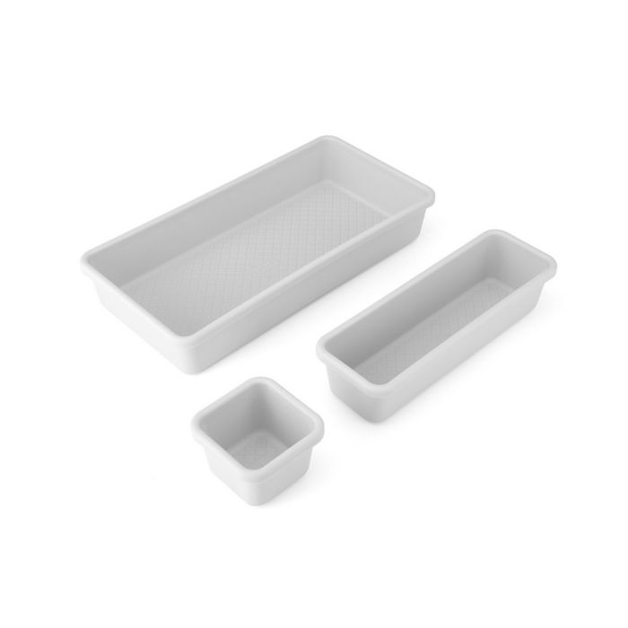 Set de organizadores para clóset Simply Essential™ color gris, 5