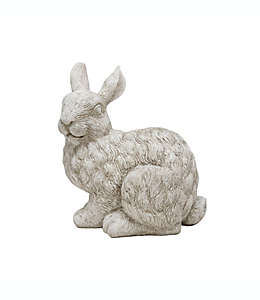Estatua de conejo de poliresina Bee & Willow™ Home de 23.01 cm color gris