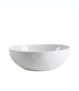 Plato hondo orgánico de porcelana Our Table™ Simply White