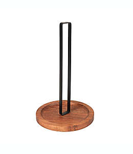 Portarrollos de madera y metal Our Table™ color negro