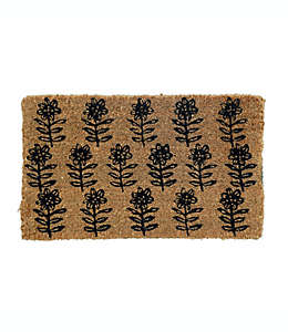 Tapete para entrada de fibra de coco Bee & Willow™ con diseño floral de 45.72 x 76.2 cm