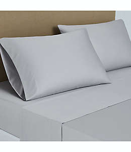 Set de sábanas king de algodón pima satinado Nestwell™ de 500 hilos color gris niebla
