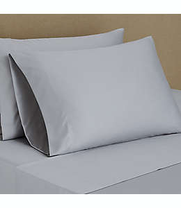 Fundas estándar de algodón pima satinado para almohada Nestwell™ de 500 hilos color gris niebla, Set de 2
