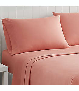 Fundas estándar de poliéster para almohada Simply Essential™ color coral, Set de 2