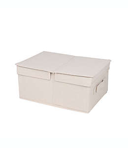 Caja chica de tela Squared Away™ color blanco/gris ostra