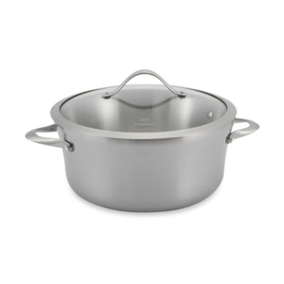 Calphalon® Contemporary Stainless Steel 6.5-Quart Soup Pot & Cover ...