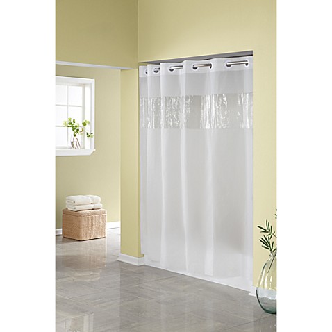 Hookless® Frost 71Inch W x 74Inch L Shower Curtain  Bed Bath  Beyond