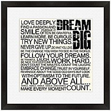 image of Dream Big Framed Wall Art
