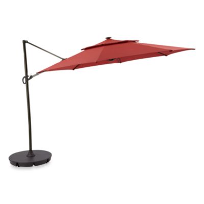 11-Foot Round Solar Cantilever Umbrella - Bed Bath & Beyond