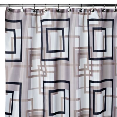 Carnation Home Fashions Lexington 108Inch x 72Inch Fabric Shower Curtain  Bed Bath  Beyond