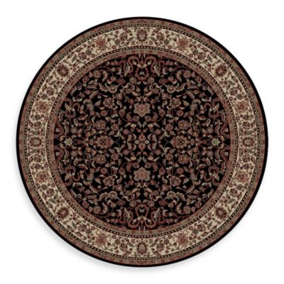 Concord Global Trading Jewel Kashan Rug in Black - Bed Bath & Beyond