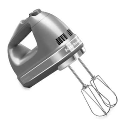 KitchenAid\u00ae 9Speed Digital Hand Mixer in Silver  Bed Bath \u0026 Beyond