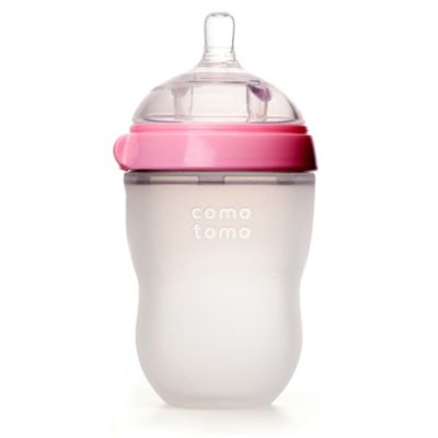 Comotomo™ 8-Ounce Baby Bottle in Pink - buybuy BABY