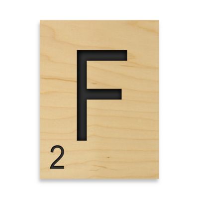 Game Tile Letter "F" Wall Art - Bed Bath & Beyond