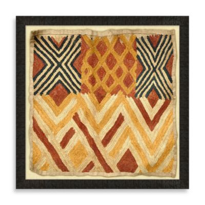 “Kuba Cloth 2” Framed Art - Bed Bath & Beyond