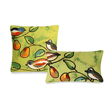 Liora Manne Outdoor Throw Pillow Collection in Song Birds - Bed Bath & Beyond