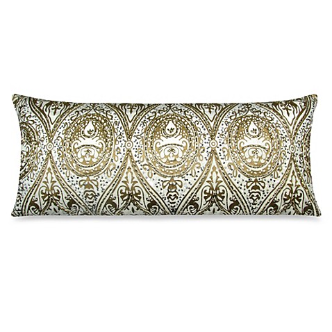 Oblong Throw Pillow in Gold - Bed Bath & Beyond