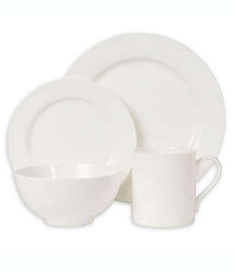 Servicio de mesa de porcelana Nevaeh White® by Fitz and Floyd® Set de 4 piezas