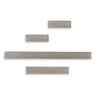 Melannco® Floating Shelves in Grey (Set of 4) - Bed Bath ...