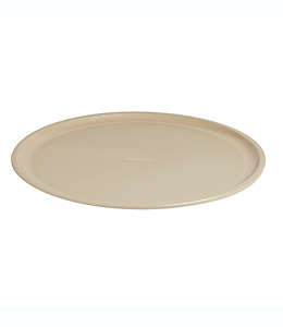Charola texturizada para pizza de acero Our Table™ de 35.56 cm color beige