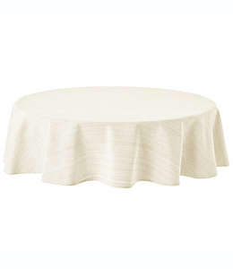 Mantel redondo de algodón Our Table™ de 2.28 m color blanco