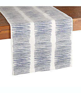Camino de mesa Studio 3B™ de algodón con esbozado rayado color azul marino, 2.28 m