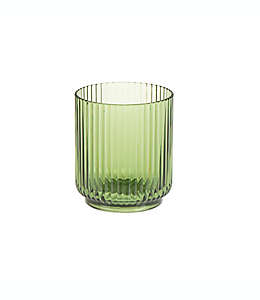 Vaso doble old fashioned de plástico Studio 3B™ con diseño texturizado color verde