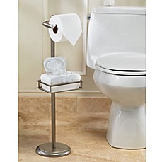 image of Spa Creations Toilet Paper Stand with Wet Wipe Adjustable Shelf