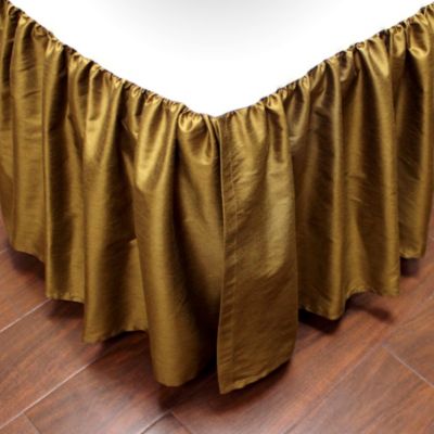Austin Horn Classics Verona Bed Skirt in Gold - Bed Bath & Beyond