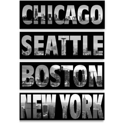 City Black and White Wall Art - Bed Bath & Beyond
