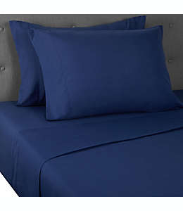 Set de sábanas matrimoniales de microfibra Simply Essential™ color azul marino