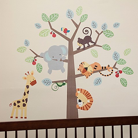 image of Lambs u0026 Ivy® Treetop Buddies Wall Decals (Set of ...