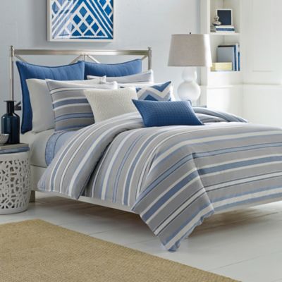 Nautica® Sedgemoor Duvet Cover Set in Grey - Bed Bath & Beyond