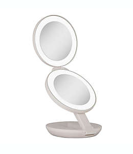 Espejo de viaje Zadro™, con luz LED 1x/10x