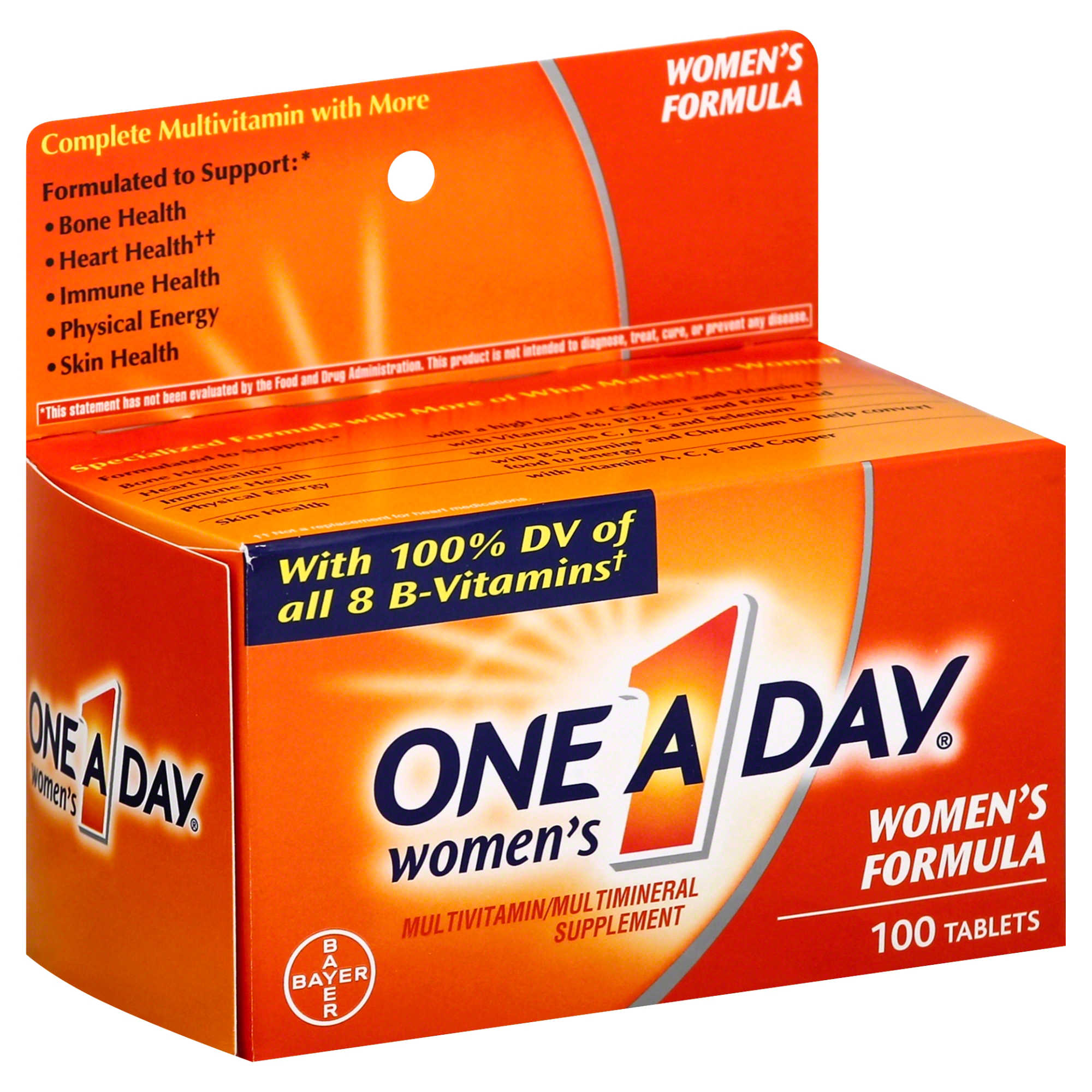 One A Day Women's 100-Count Multivitamin & Multimineral Supplement Tablets