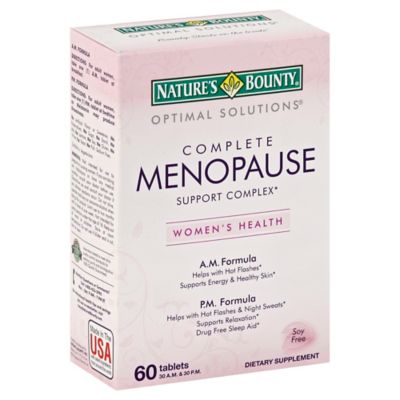 Nature's Bounty 60-Count Complete Menopause Support Complex AM/PM ...