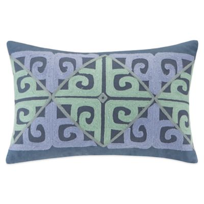 Buy Echo Kamala Oblong Throw Pillow in Blue/Aqua from Bed Bath & Beyond