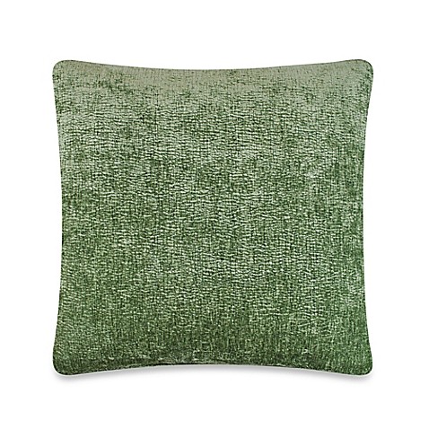 Buy Austin Horn Collection Elite Velvet Reversible Square Throw Pillow in Sage Green from Bed ...