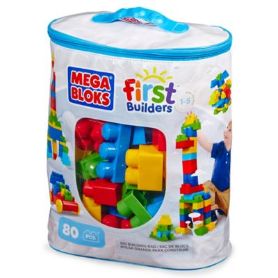 Mega Bloks Big Building Bag 80-Piece Building Set in Classic - Bed Bath ...