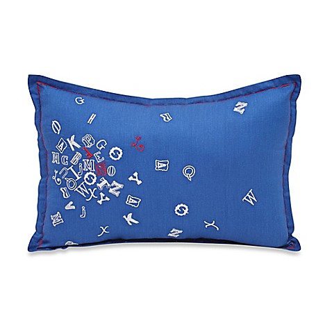 Frank and Lulu Caleb Oblong Throw Pillow in Blue - Bed Bath & Beyond