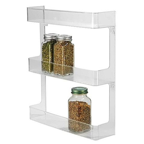 image of InterDesign® Cabinet Binz™ 3-Tier Wall Mount Spice Rack