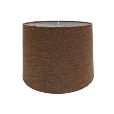 Buy 9-Inch Linen Metallic Hardback Drum Lamp Shade in Brown from  Bed Bath & Beyond