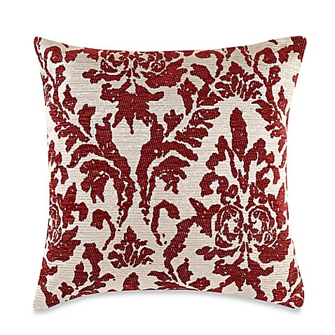 Buy Make-Your-Own-Pillow Venice Square Throw Pillow Cover in Red Chilli from Bed Bath & Beyond