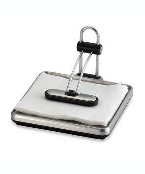 Servilletero de acero inoxidable Simple human™ con tapa