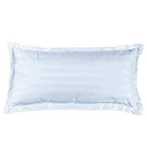 Buy 500-Thread-Count Damask Stripe Oblong Throw Pillow in Light Blue from Bed Bath & Beyond
