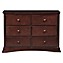 Delta Bentley 6 Drawer Dresser In Black Cherry Espresso