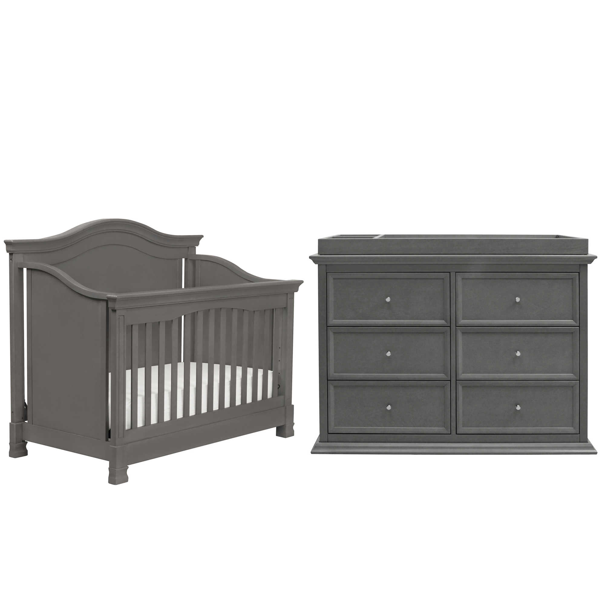 Million Dollar Baby Classic 3-Piece Louis Nursery Bundle Set in Manor Grey