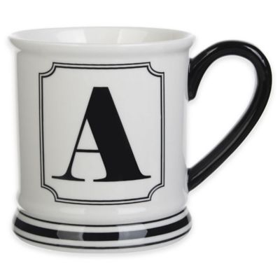 Formations Block Letter Monogram Mug - Bed Bath & Beyond